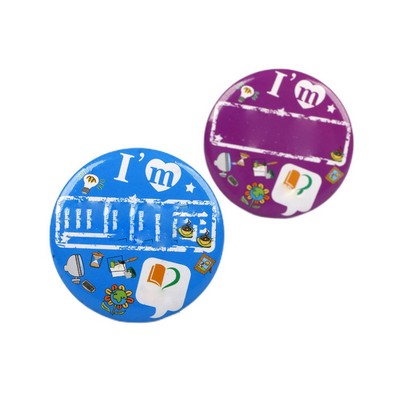 1.73" Round Tin Badge